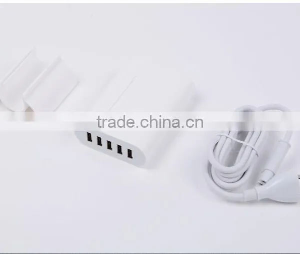 5 Ports USB Multi Plug Outdoor Travel Charger photo-6