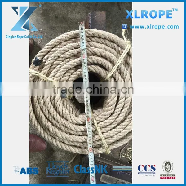 XLROPE Natural Fiber Rope 3strand 28mm Manila/Sisal Rope photo-3