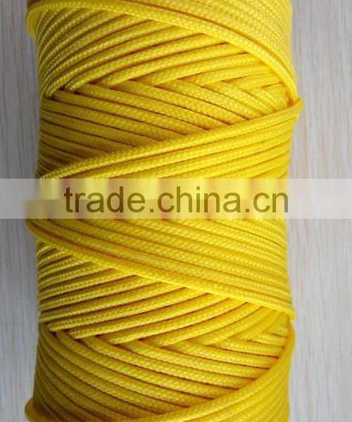 Yellow Color 1mm/2mm/3mm Poly Braided Twine Cord for Mason Line photo-2