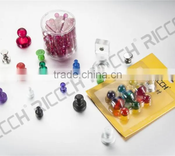 2015 Hot Sale High Quality Customized Package Office Magnet/magnetic Push Pin photo-2
