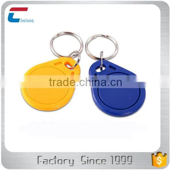 China Manufacturer Custom Design Contactless Writable RFID ABS Keychain Key Fob With Rings photo-5