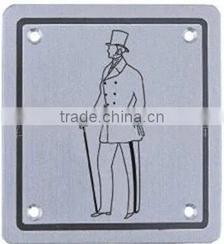 hazard hanging metal sign