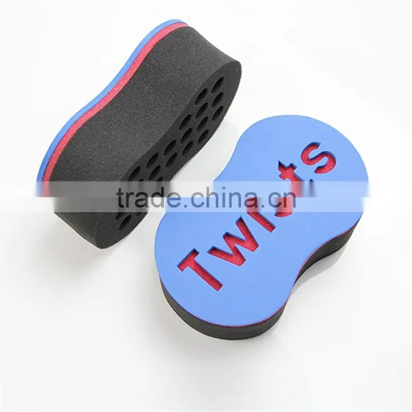 2016 JLY Black Sponge Magic Twist Hair Sponge Brush With Logo photo-5