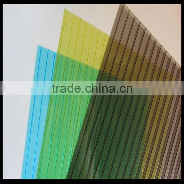Polycarbonate Resin New Building Material Twin Wall Colored Polycarbonate Sheet for Roofs Skylight Awning photo-4