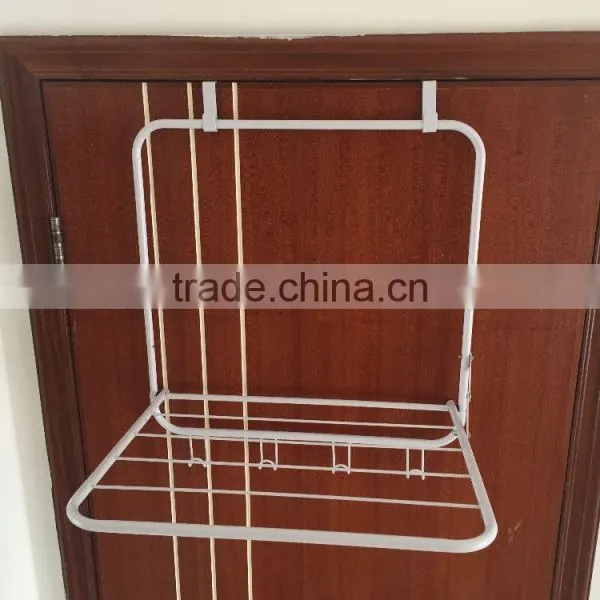 Vivinature 4 Hook Over the Door Rack Hanger for Hanging Clothes Coat Hat Belt Metal photo-2
