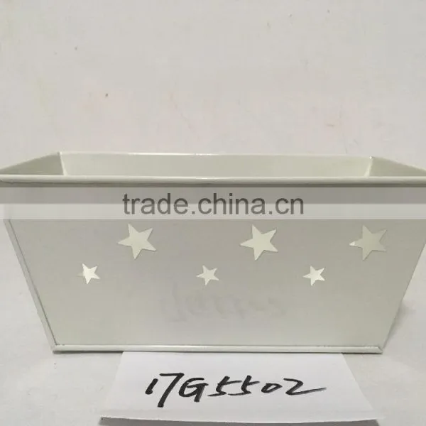 Wholesale New Sign Rectangle Home Garden Deco Shenzhen a Zinc Coated Wide Flower Pot photo-4