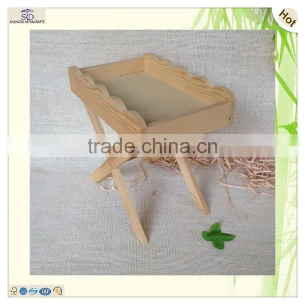 Fsc Certified 3 Holder Shelf Wooden Flower Tray photo-3