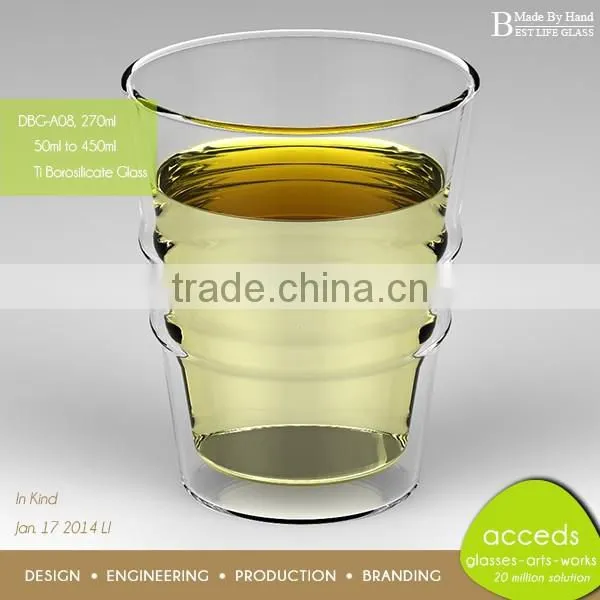 Clear Borosilcate Glass Double Wall Tumbler photo-2