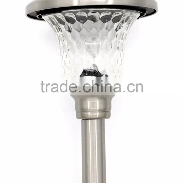 9pk Stainless Steel Solar Path Light Outdoor LED Landscape Lawn Garden Lamp - 158 mm photo-3