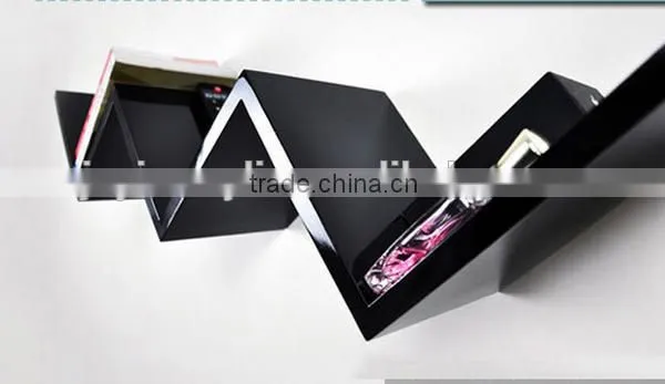 Facrory Supply Acrylic New Design Livingroom Bedroom Wall Bookshelf Modern Bookshelf photo-2