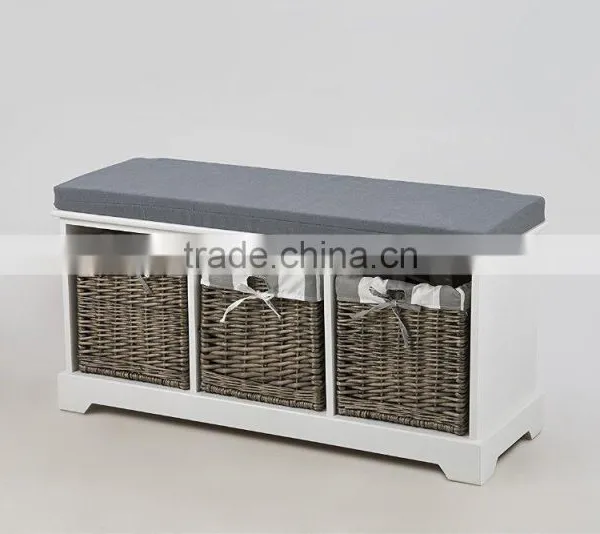 Wooden Indoor White Louvered Doors Shoe Organizer photo-5
