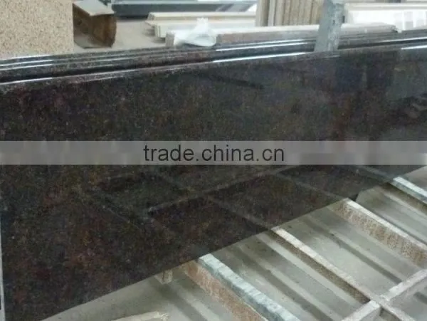 Tan Brown Granite Countertop Eased Edge Granite Countertop photo-3