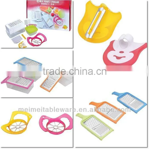 Kitchen Multifunction Plastic Flat Vegetable Rotary Grater