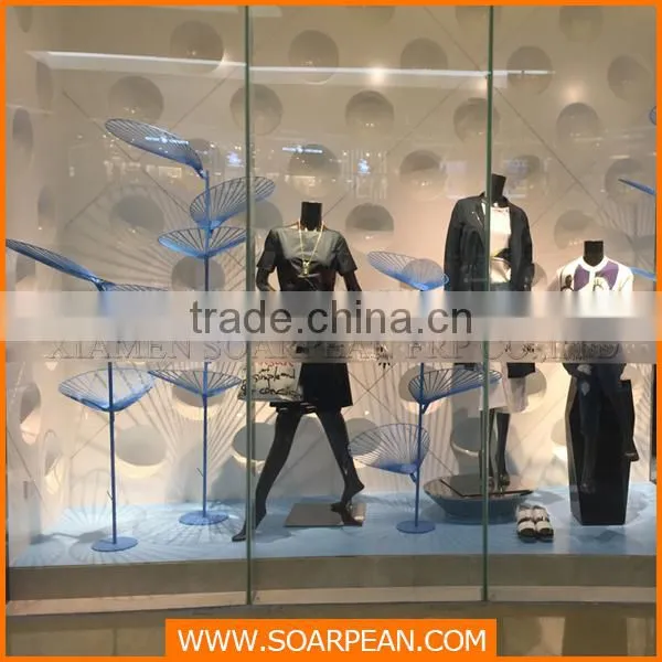 Modern Abstract Metal Tree Sculpture Window Display Props photo-3
