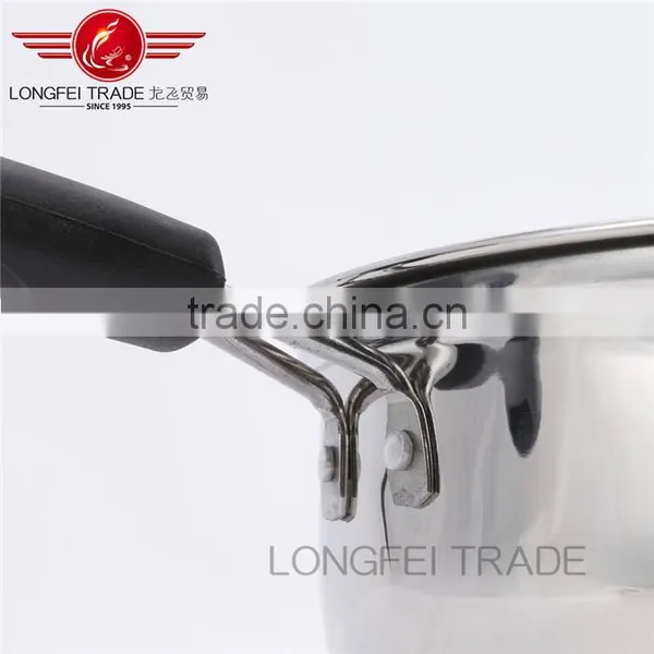 Eco-friendly Stainless Steel Single Handle Milk / Stock Pot/ Milk Cooking Pot photo-5