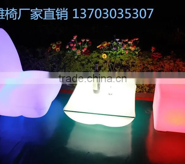 L Shape Led Luminous Outdoor Garden Chair and Beach Furniture photo-4