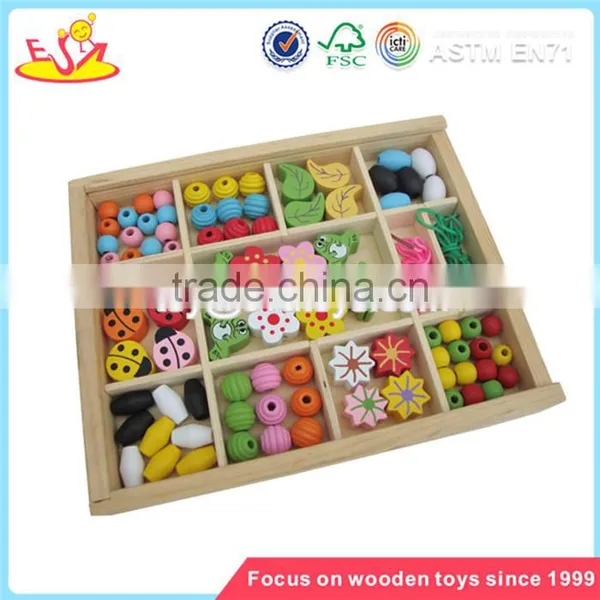 Wholesale Diy Creative Wooden Beads Box Toy High Quality Kids Wooden Beads Box Toy W11E012 photo-5