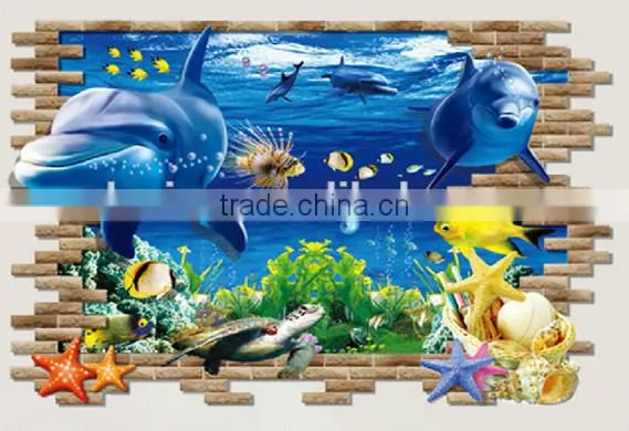 Removable Self Adhesive 3D Wall Paper , Wall Sticker for Kids photo-6