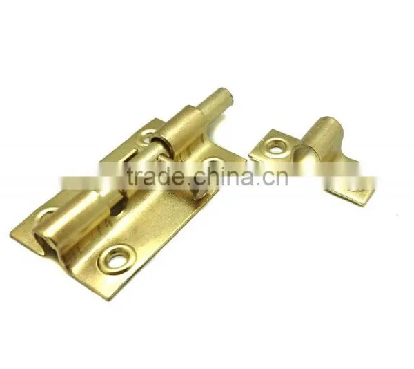 2-1/2" Wholesale Price Barrel Bolt For Wooden Door With Brass Plated photo-4