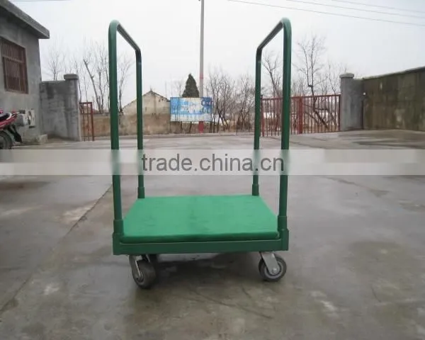 Tool Cart With Carpeted Deck Tray Dolly Pushing Wagon photo-2