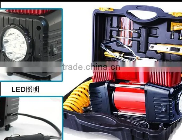 Car Air Compressor With Tool Set Roadside Emgerncy Tool Kits photo-2