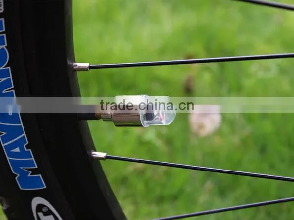 Cheap Bicycle Car Valve Caps Light Tire Wheel Light Neon LED Lamp,Cool Decorate Colourful Led Bike Lights photo-4