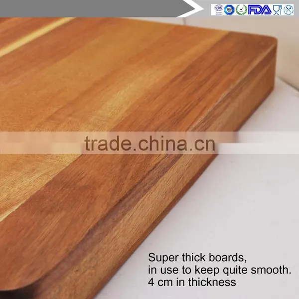 Factory Direct Sale of Super Thick Acacia Wood Cutting Board of Household Kitchen Chopping Board photo-3
