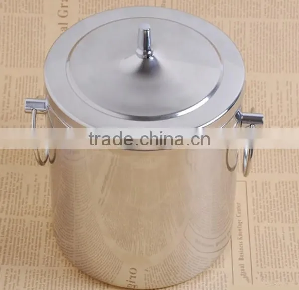 FDA Cetification Stainless Vacuum Larger Ice Bucket With Lid photo-3