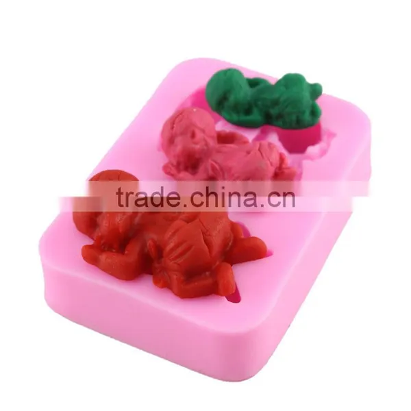 Liquid Silicone Cake Mold Three Baby Mold Baking DIY Tool Chocolate Silicone Tool 1688 Agent photo-2