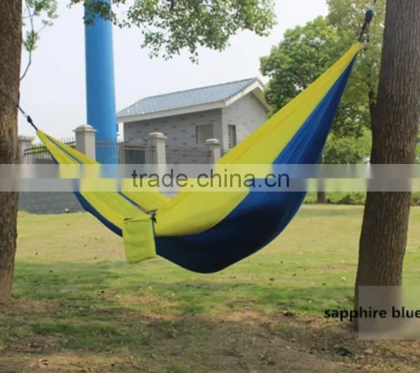 Factory Wholesale Lightweight Folding Nylon Outdoor Camping Hammock,portable Parachute Hammock photo-3