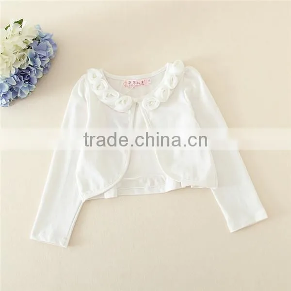 Girls Appliqued Cotton Wraps For Formal Dresses Accessories For Weddings Dresses Accessory Wraps In Stock photo-3