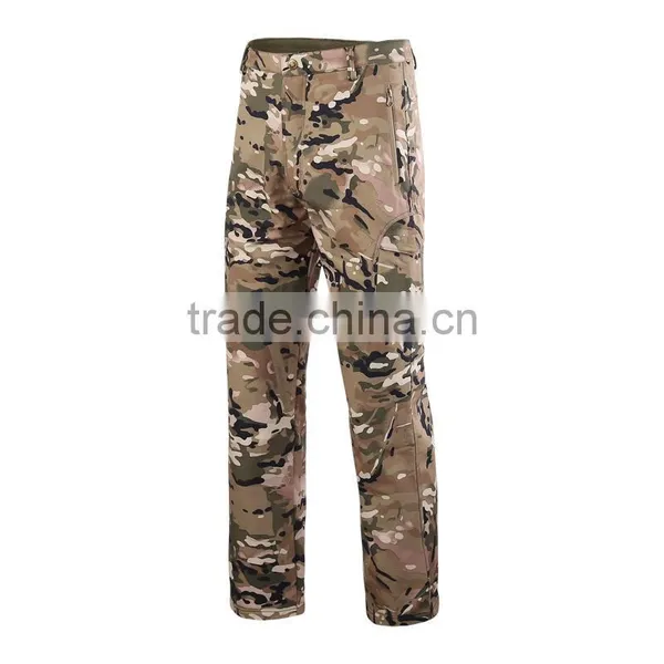 Custom Waterproof Outdoor Sports Camo Softshell Pants