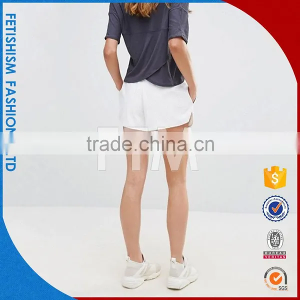 PU Sports Shorts Female Summer Loose Wide Leg Running Hot Shorts Women Youth Girl Casual Home Yoga Pants photo-3