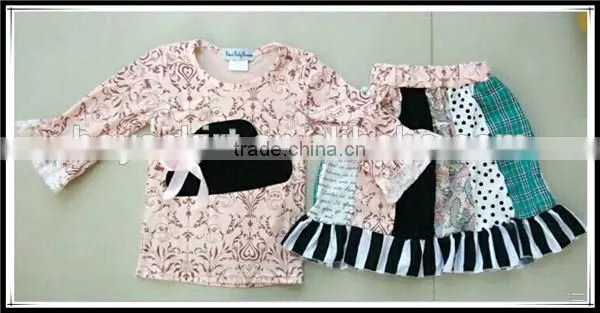 Baby Girl Boutique Colors Ruffle Pants Clothing Set Summer Girl Easter Color Eggs Pattern Clothes Girl Fashion Ruffles Outfits photo-2