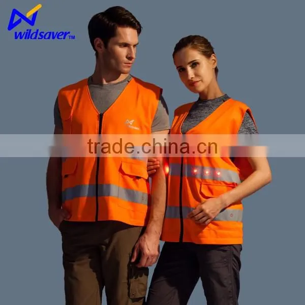 High Visibility LED Light up Work Reflective Clothing Safety photo-2