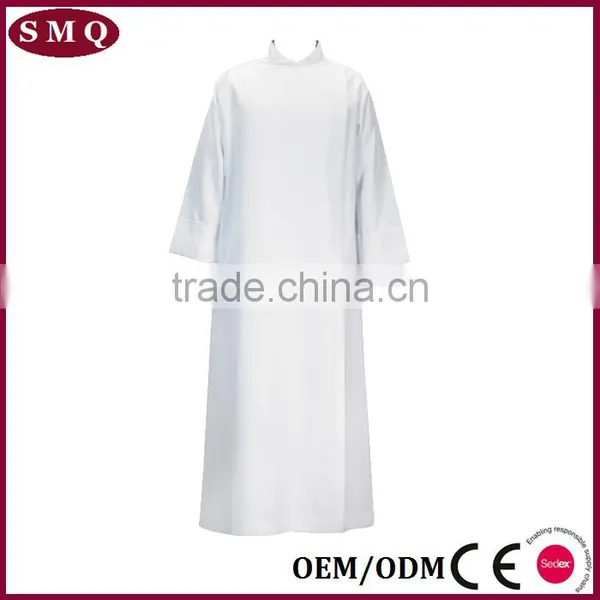 Wholesale Custom Size and Lace Pattern Robe White Long Alb photo-3