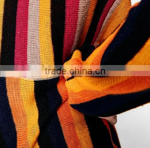 2017 Novel Bright Stripe New Pullover Mens Latest Sweater Design With High Quality photo-5