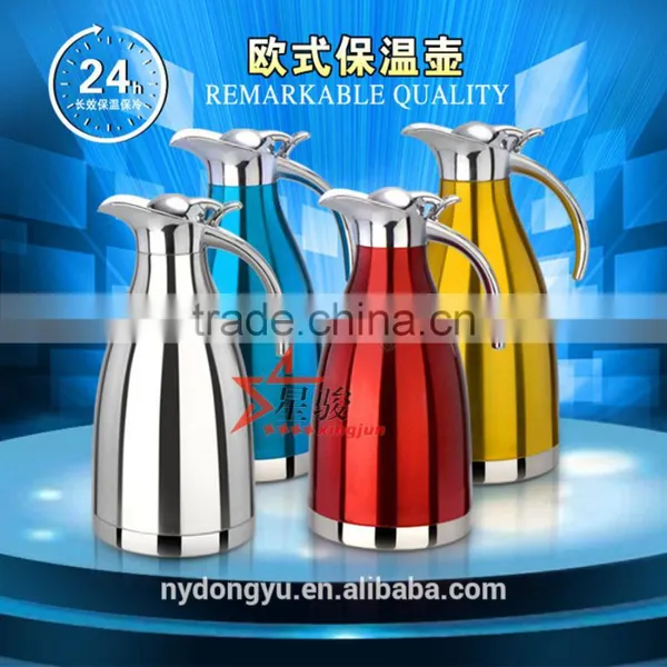 1.5-2 Liter Stainless Steel Thermal Coffeee Pot/s 3 Layer Stainless Steel Thermal Insulation Water Bottle / Fancy Coffee Pot photo-4