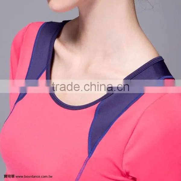 2017 Top Quality Sports Wear 3/4 Sleeve Tops photo-2