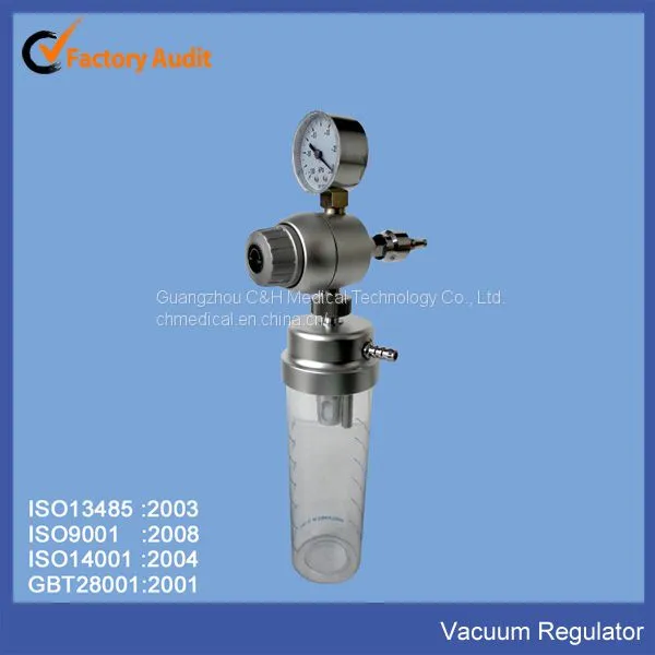 Wall Type Medical Vacuum Regulator / Suction Unit With Liquid Collecting Bottle