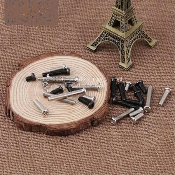 M1.2-M4 Pan Head Screw Flat Screws Cross Recessed Raised Counter BM Phillip Plaine Micro Puntas Big Head PC Vis Vida DIN7985 ISO7045 photo-5