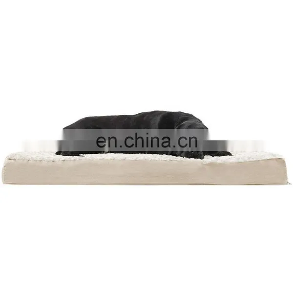 Luxury Orthopedic Dog Bed Large Rectangular Step-On Foam Mattress Ped Bed With Removable Cover photo-2