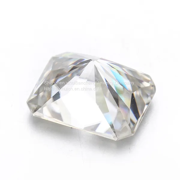VS+ Radiant Cut Moissanite White E/F Color Moissanite Faceted Radiant Moissanite Loose Stone for Pendant/Ring Jewelry photo-2