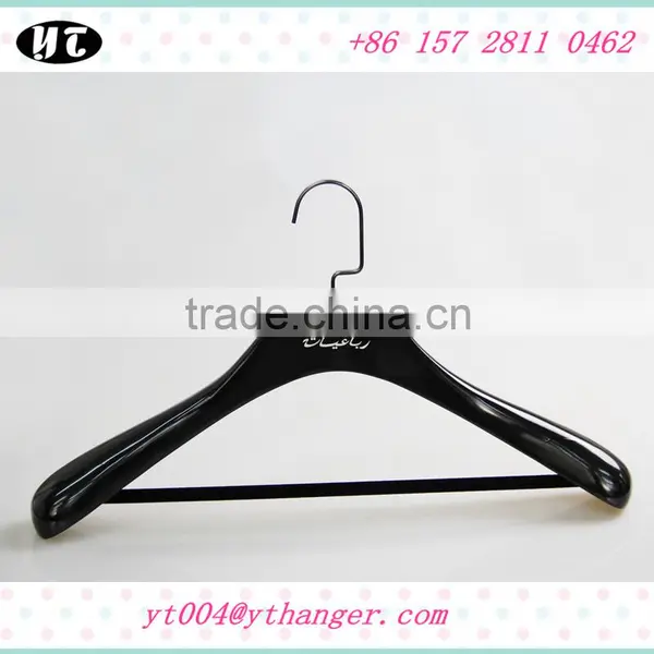 Black Custom Wooden Hanger and Wooden Pants Hanger photo-2