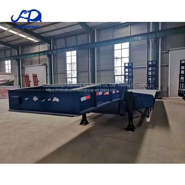 3 Axles 60ton 80 Ton 4 Axle 8 Lines 120ton Mechanical Suspension Low Bed Boy Semi Trailer photo-4