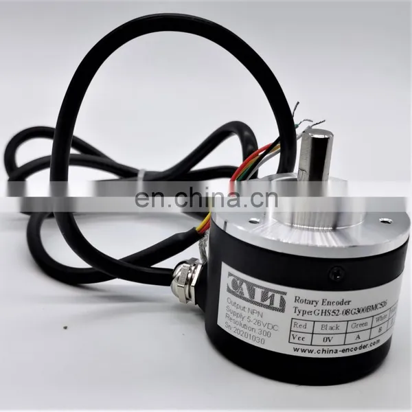 Solid Shaft Incremental Rotary Encoder- GHS52 Series 5-26V IP54 photo-2