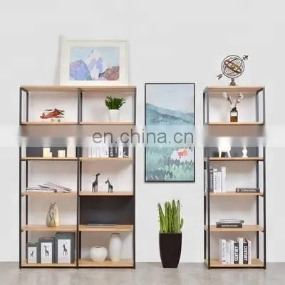 Customized Simple Wrought Iron Floor-Standing Multi-function Rack Creative Store Merchandise Display Shelf photo-2