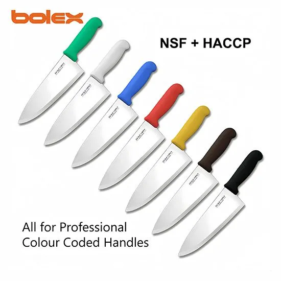 Cook Chef Knife Commercial Kitchen Foodservice Knives Color Coded Handles Producer CHINA Bolex Cutlery photo-4