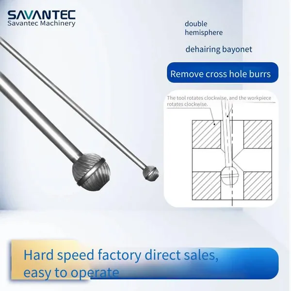 saiwant double hemisphere deburring tool for grinding the edges of crossed inner holes sv-bf-05-20000