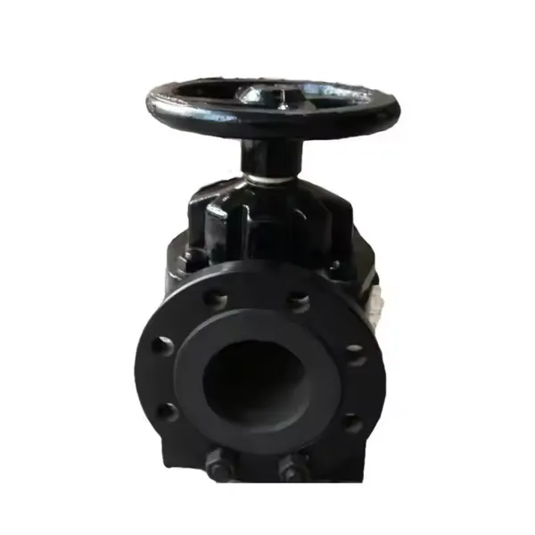 Diaphragm Valve G41J--PN10/PN16 Flange Ductile Iron Rubber Soft Seal Anti-Corrosion Manual Diaphragm Shutoff Valve photo-4